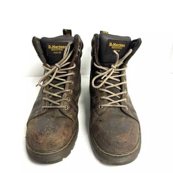 Dr Martens Womens Gilbreth Steel Toe Boot Brown Size 11 M - Picture 3 of 6